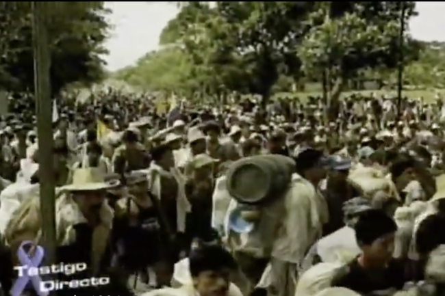 Marchas cocaleras en el Caquetá. Fuente Testigo Directo.